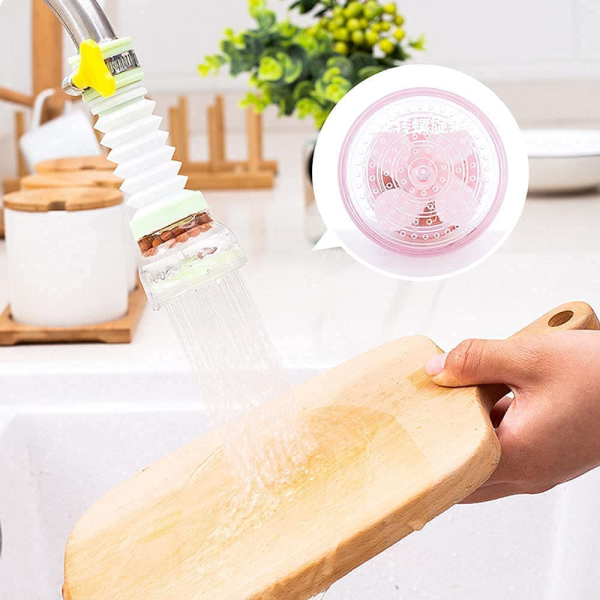 1 pc faucet tap anti splash 360 degree adjustable and rotating water purifier tap for kitchen shower with clip water saving filter random color 3