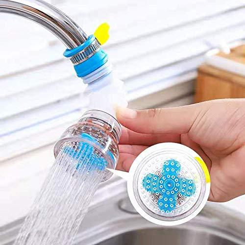 1 pc faucet tap anti splash 360 degree adjustable and rotating water purifier tap for kitchen shower with clip water saving filter random color 5