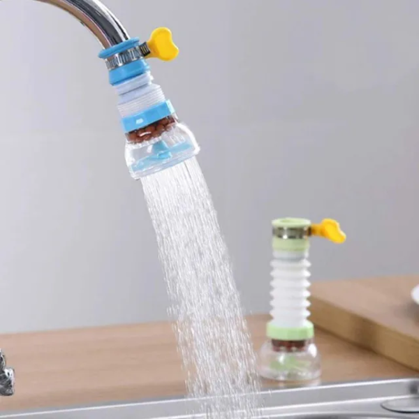 1 pc faucet tap anti splash 360 degree adjustable and rotating water purifier tap for kitchen shower with clip water saving filter random color 6