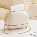 Luxury Handbag Style Tissue Box Creative Bag Shaped Tissue Box
